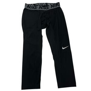 Nike Leggings Mens Small Black Compression Athletic Dri Fit